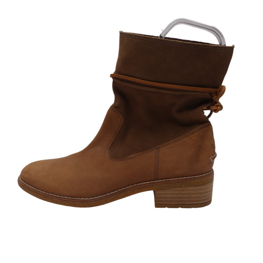 Sperry Maya Ronan Brown Leather Boho‎ Ankle Boots Womens 8.5 View 4